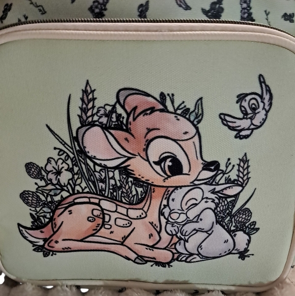 Loungefly Disney Bambi & Thumper Floral Slouch FULL SIZE Backpack - Picture 2 of 7